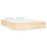 Vidaxl bedframe massief hout 135x190 cm