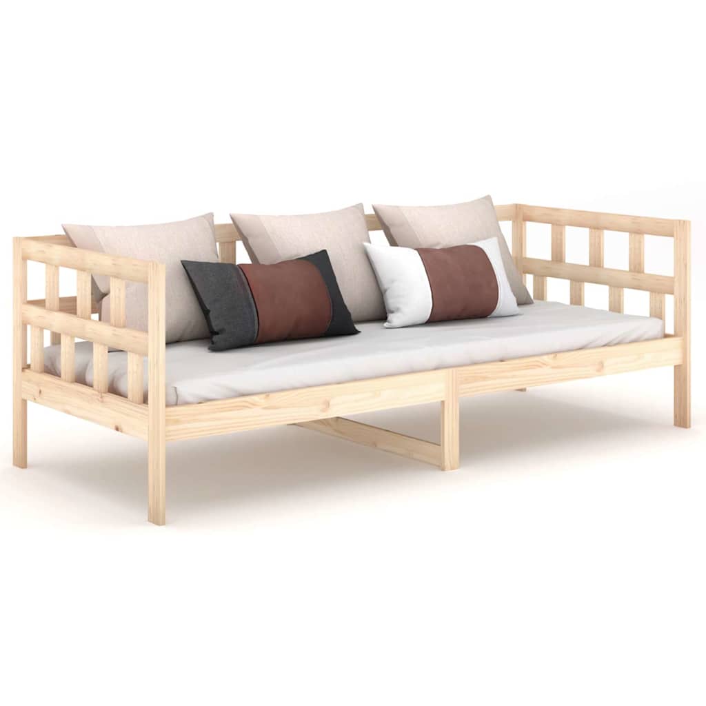 Vidaxl slaapbank massief grenenhout 90x200 cm
