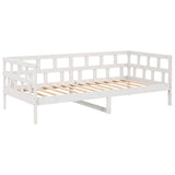 Vidaxl slaapbank massief grenenhout wit 90x200 cm