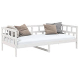 Vidaxl slaapbank massief grenenhout wit 90x200 cm