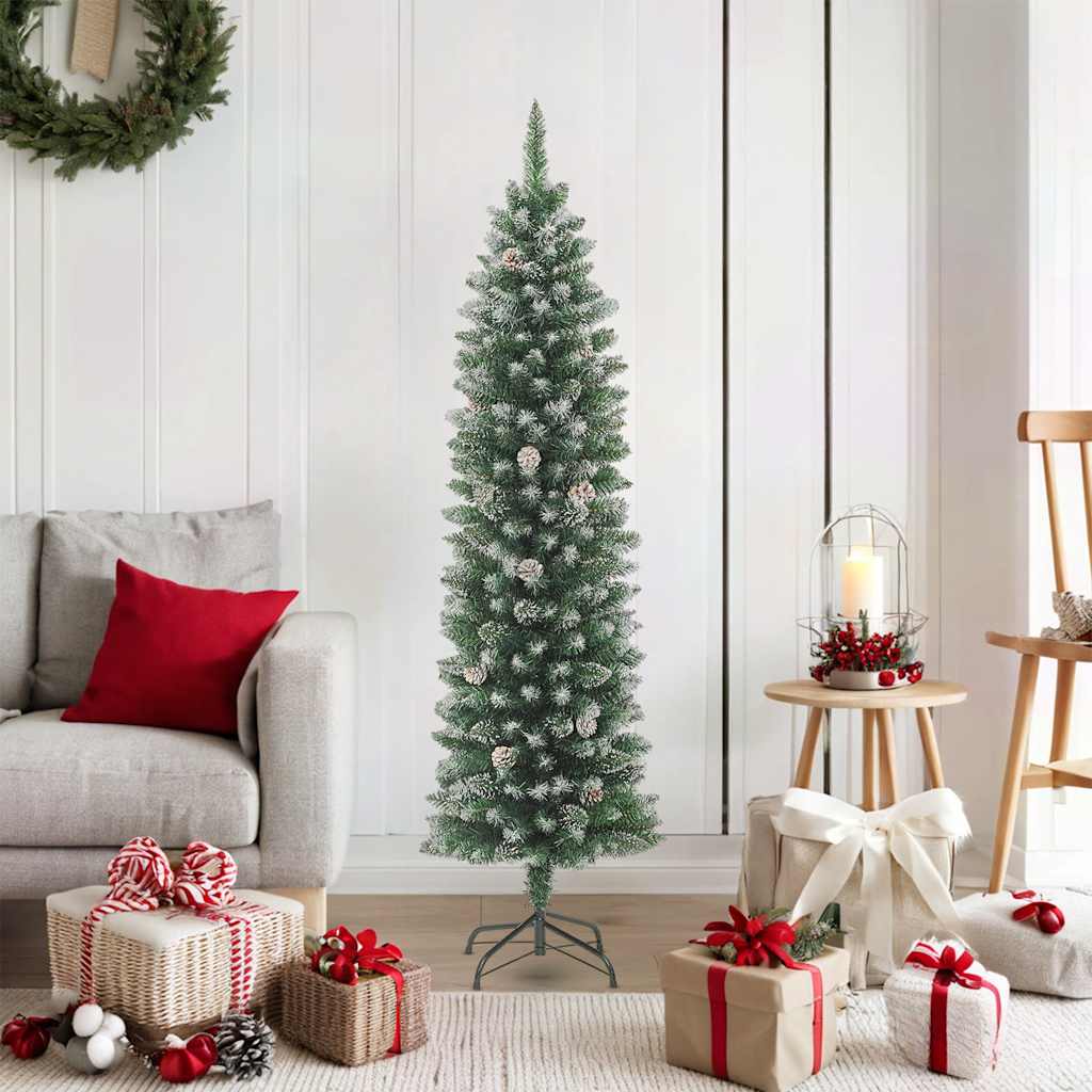 Vidaxl Kunstkerstboom úzký se standardním 180 cm PVC