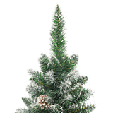 Vidaxl kunstkerstboom wąski ze standardowym 240 cm PVC