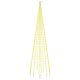 Vidaxl vlaggenmast kerstboom 310 led's warmwit 300 cm