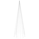 Vidaxl vlaggenmast kerstboom 732 led's warmwit 500 cm