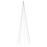 Vidaxl vlaggenmast kerstboom 732 led's blauw 500 cm