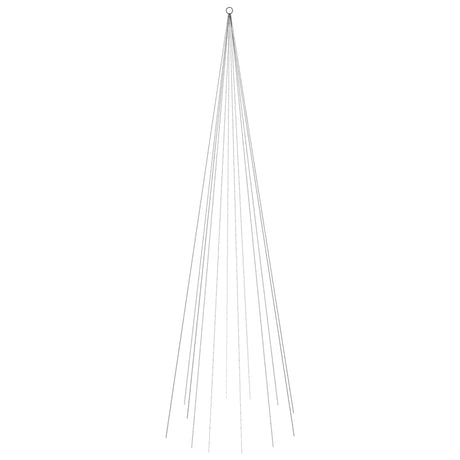 Vidaxl vlaggenmast kerstboom 732 led's blauw 500 cm