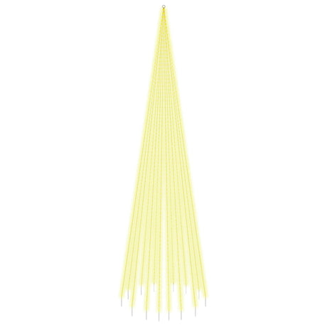 Vidaxl vlaggenmast kerstboom 1134 led's warmwit 800 cm
