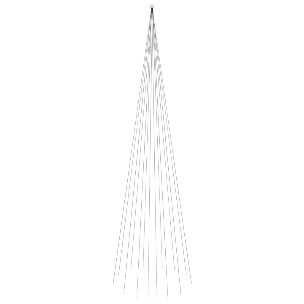 Vidaxl Flagpole Christmas Tree 1134 LED diody studené bílé 800 cm