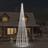 Vidaxl Flagpole Christmas Tree 1134 LED diody studené bílé 800 cm