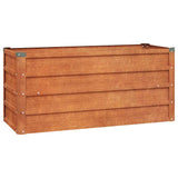 Vidaxl Planter hevet 100x40x45 cm Corten stål rusten