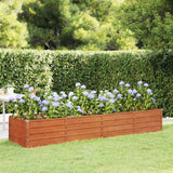 Vidaxl Planter vstavljen 320x80x45 cm Corten Steel Rusty