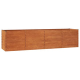 VidaXL Plantenbak verhoogd 320x80x77 cm cortenstaal roestig
