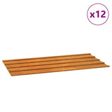 Vidaxl dakpanelen 12 st 80x44 cm cortenstaal roestig