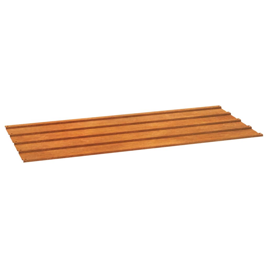 Vidaxl dakpanelen 12 st 100x44 cm cortenstaal roestig
