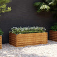 Vidaxl verhoogde tuinbak 100x50x36 cm cortenstaal