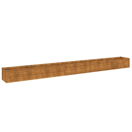 Vidaxl verhoogde tuinbak 482x50x36 cm cortenstaal