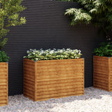 Vidaxl Planter je dvignil 100x50x69 cm Cortenstaal