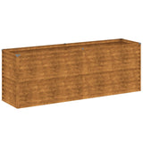 Vidaxl Planter je dvignil 196x50x69 cm Cortenstaal