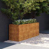 Vidaxl Planter je dvignil 196x50x69 cm Cortenstaal