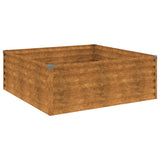 Vidaxl Planter je dvignil 100x100x36 cm Cortenstaal