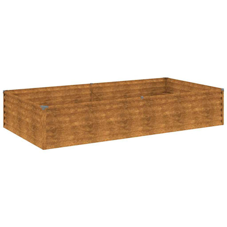 Vidaxl plantenbak verhoogd 195x100x36 cm cortenstaal