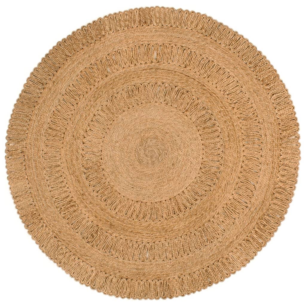 Preproga vidaxl okoli 150 cm pletene jute