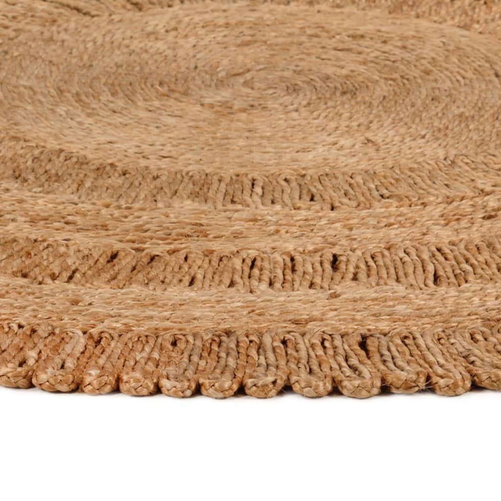 Preproga vidaxl okoli 150 cm pletene jute