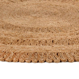 Preproga vidaxl okoli 150 cm pletene jute