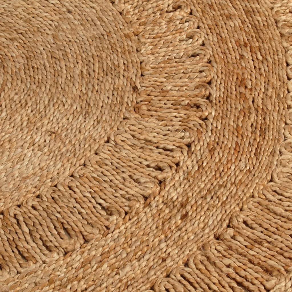 Preproga vidaxl okoli 150 cm pletene jute