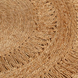 Preproga vidaxl okoli 150 cm pletene jute