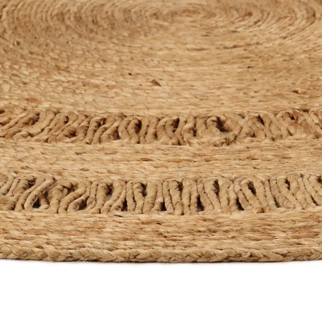 Tapis vidaxl autour de 120 cm de jute tressée