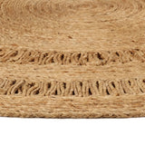 Tapis vidaxl autour de 120 cm de jute tressée