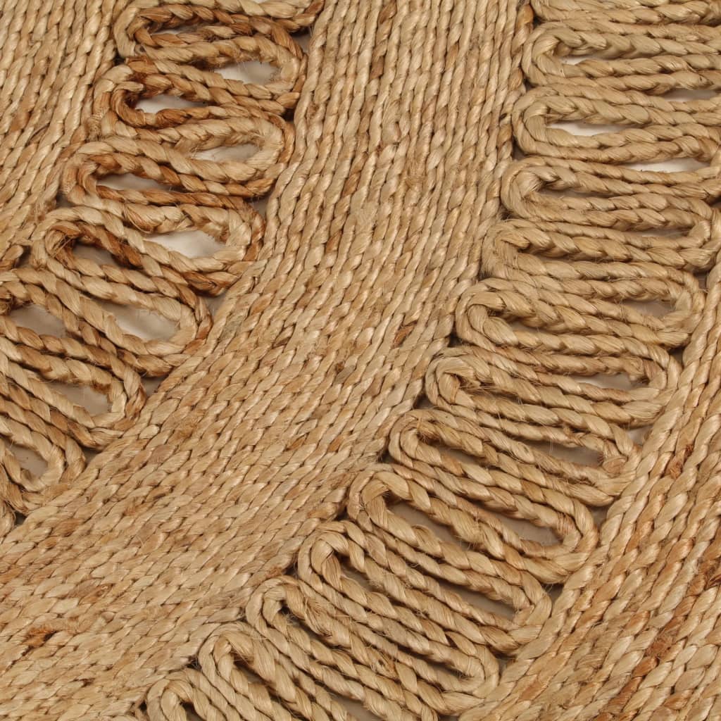 Tapis vidaxl autour de 120 cm de jute tressée