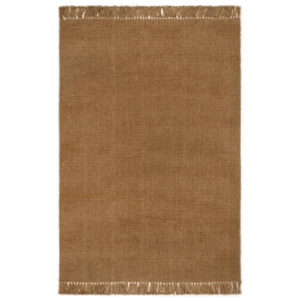 Tapis Vidaxl avec pinceaux 120x180 cm jute