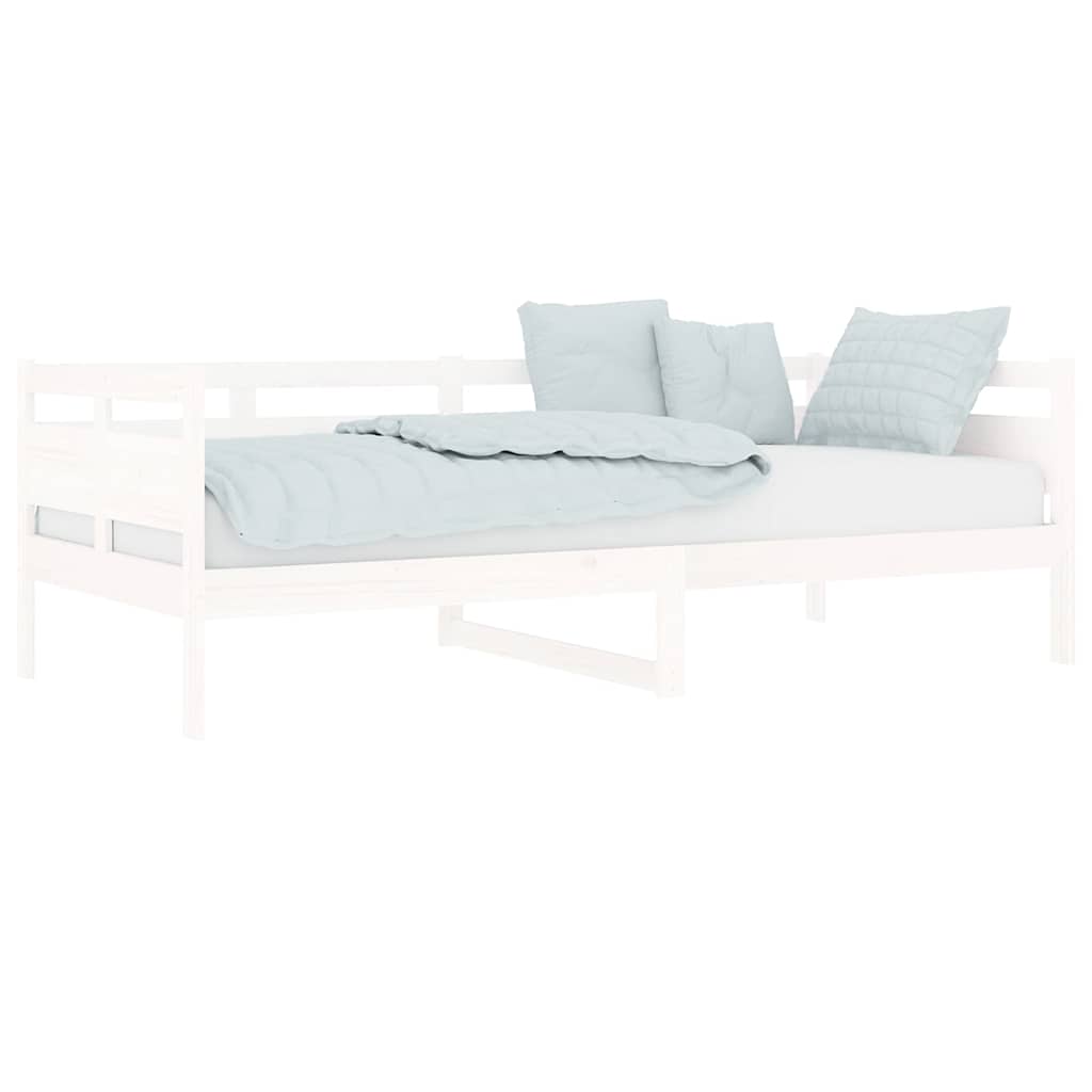 Vidaxl slaapbank massief grenenhout wit 90x200 cm