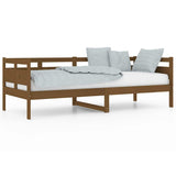 Vidaxl slaapbank massief grenenhout honingbruin 80x200 cm