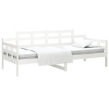 Vidaxl slaapbank massief grenenhout wit 80x200 cm