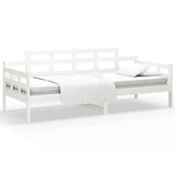 Vidaxl slaapbank massief grenenhout wit 90x190 cm
