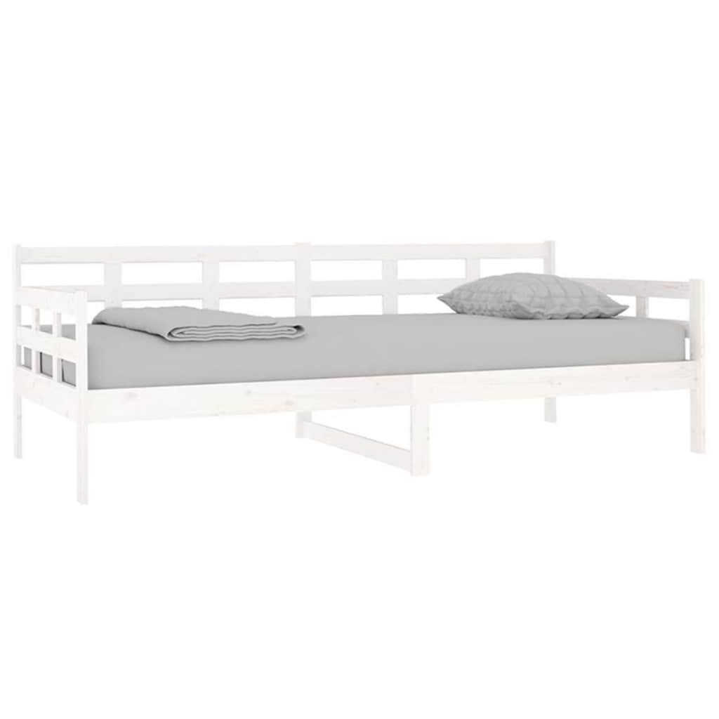 Vidaxl slaapbank massief grenenhout wit 90x200 cm