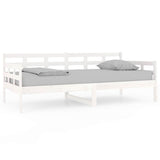 Vidaxl slaapbank massief grenenhout wit 90x190 cm