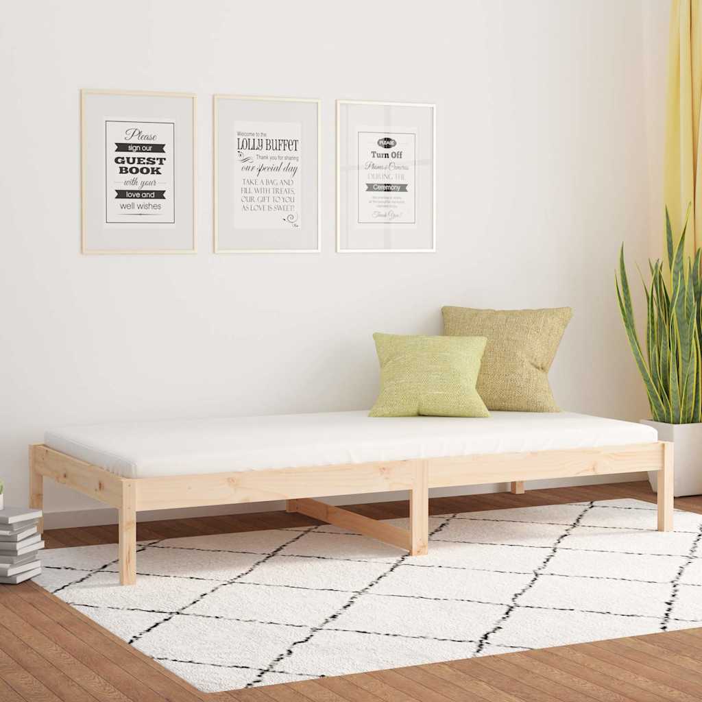 Vidaxl slaapbank 90x190 cm massief grenenhout