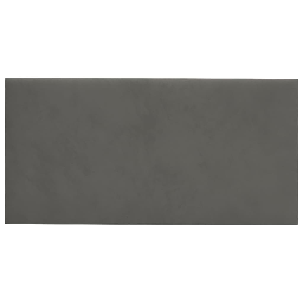 Paneles de pared Vidaxl 12 st 2.16 m² 60x30 cm Velvet Grey Dark Gray