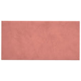 Vidaxl wandpanelen 12 st 2,16 m² 60x30 cm fluweel roze
