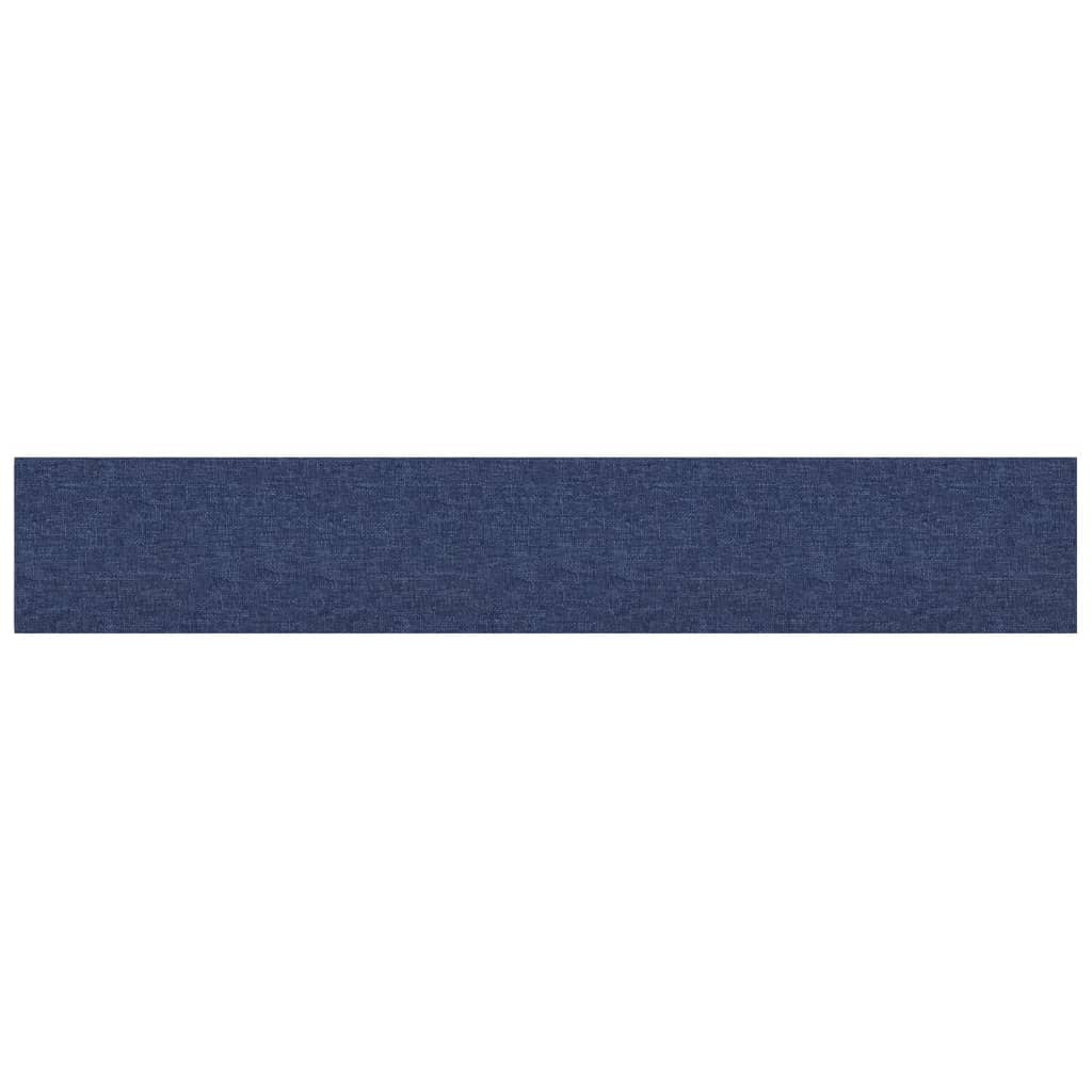 Vidaxl Wall panels 12 st 1.62 m² 90x15 cm fabric blue