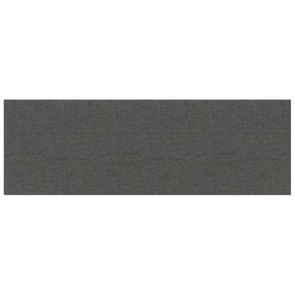 Paneles de pared Vidaxl 12 st 3.24 m² 90x30 cm de tela oscura gris