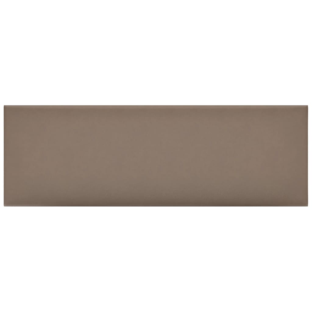 Vidaxl stenske plošče 12 pcs 3,24 m² 90x30 cm Art Leather Capcuccinocolid