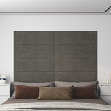 Pannelli a parete Vidaxl 12 ST 3,24 m² 90x30 cm Grigio scuro di velluto