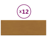 Nástěnné panely Vidaxl 12 St 3,24 m² 90x30 cm Velvet Brown