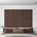 Vidaxl Wall panels 12 pcs 0.54 m² 30x30 cm artificial leather brown