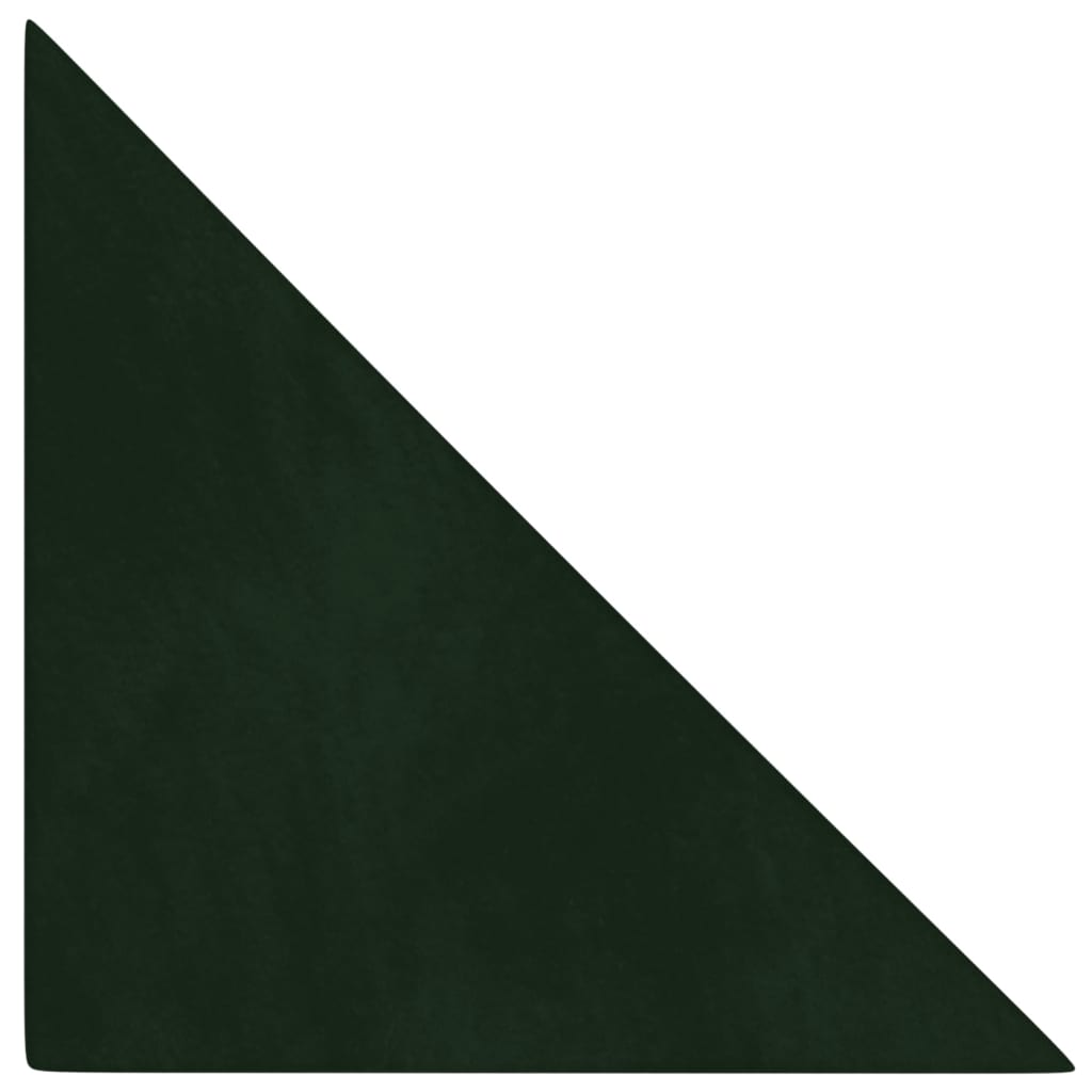 Vidaxl Wall panels 12 pcs 0.54 m² 30x30 cm velvet dark green